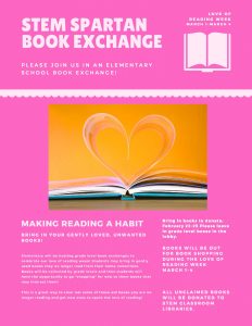 Love of reading week March 1-March 4
