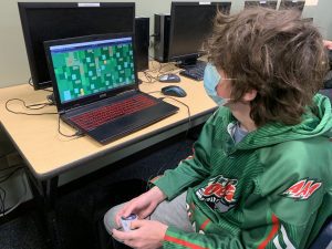 STEM eighth grader Sam Sarkissian has developed his own video game that he plans to place on the app store for others to download and play