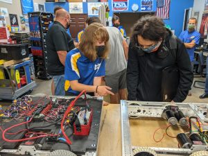STEM's FRC students give a demonstration in the Fall of 2021