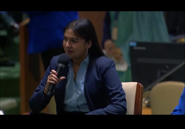 Anjali speaks at UN
