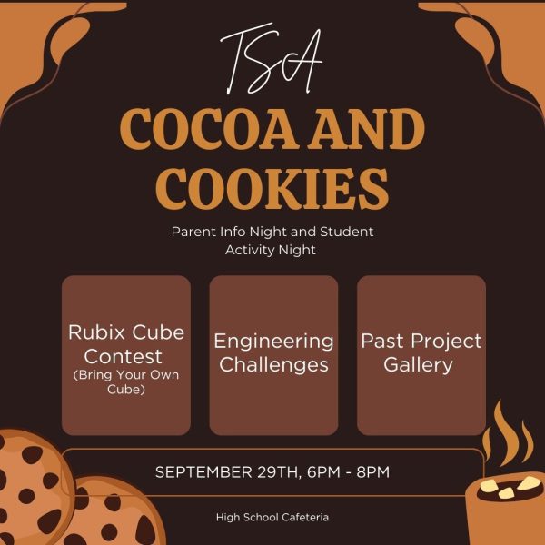 STEM TSA Cookies and Cocoa Flier (Social Square)