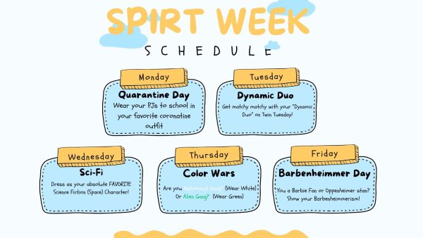 Secondary Spirit Week Flier