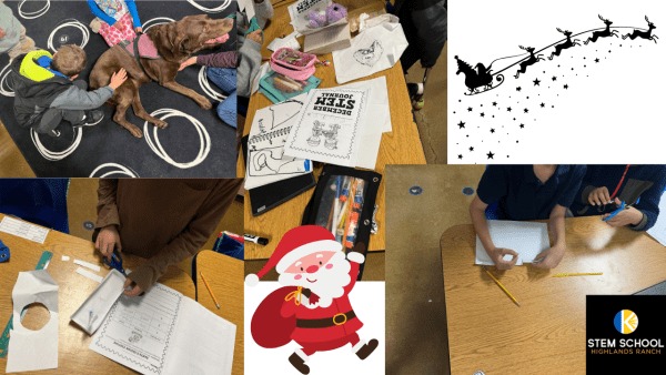 STEM 3rd graders build sleigh