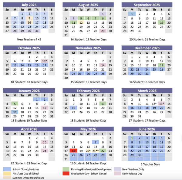 Academic Calendar - 2025-26